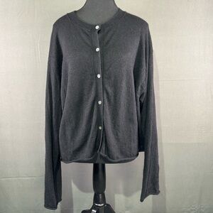 Sofie D’Hoore Sweater Women’s M 100% Cashmere Cardigan Quiet Luxury Soft Black